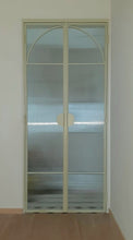 Load image into Gallery viewer, Mild steel Arc design glass door series 16 - 2 Panel Swing (Tempered Fluted Glass)