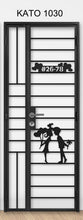 Load image into Gallery viewer, kato simplify laser cut mild steel gate 1030