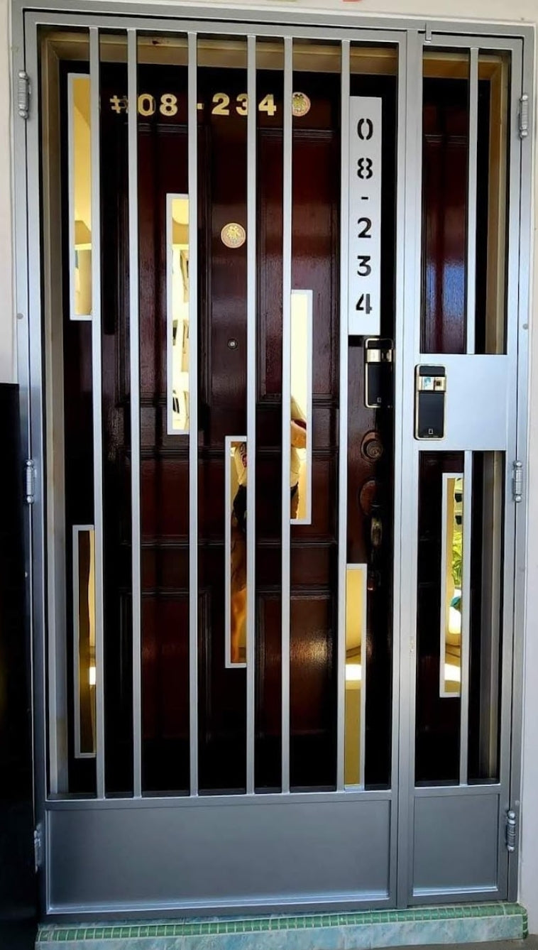 mild steel gate 1 (24K Gold Series) - Modern & Minimalist