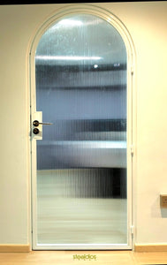 Mild Steel Arc Door - steel glass door 10