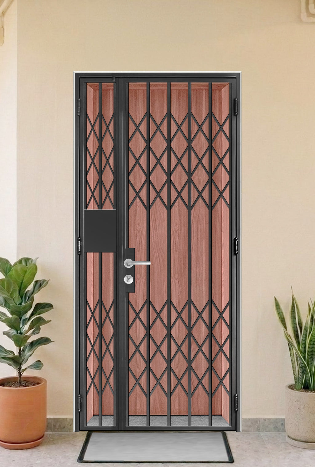 mild steel gate 5 - scissor - Retro