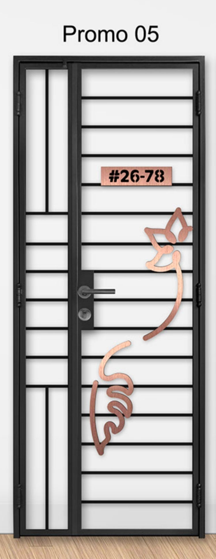 Kato Mild Steel Gate Pro 05 (Floral & Nature)