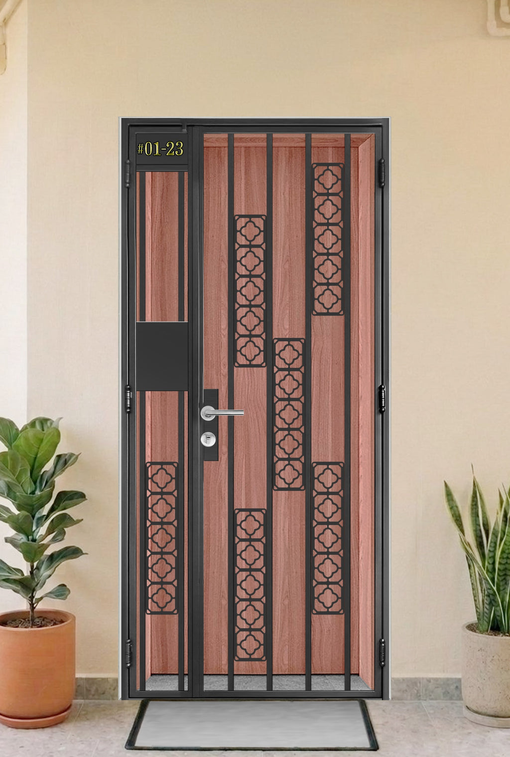 Mild Steel gate 38 - Modern & Minimalist
