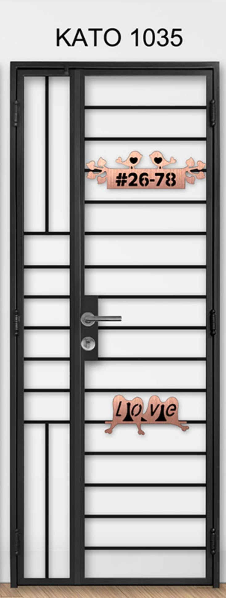 kato simplify laser cut mild steel gate 1035 (Animal)