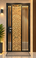 Mild Steel Gate 42 | Modern & Minimalist with Plated Stainless Steel