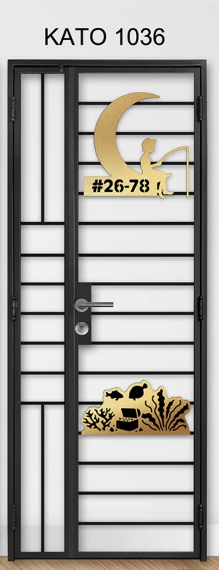 kato simplify laser cut mild steel gate 1036 (Theme and lifestyle)