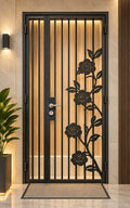 kato simplify laser cut mild steel gate 1037 (Floral & Nature)