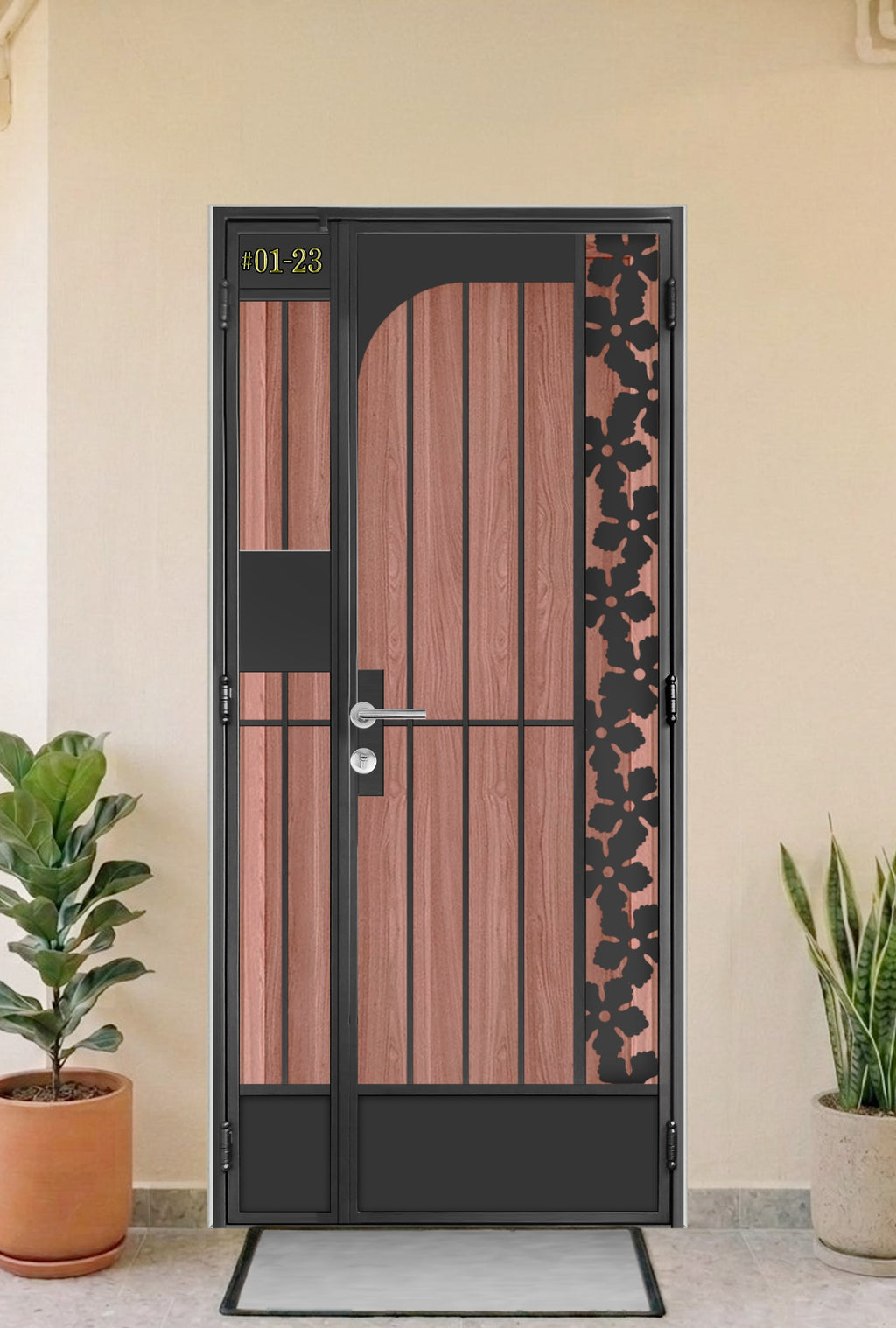 Mild Steel gate 37 - Modern & Minimalist