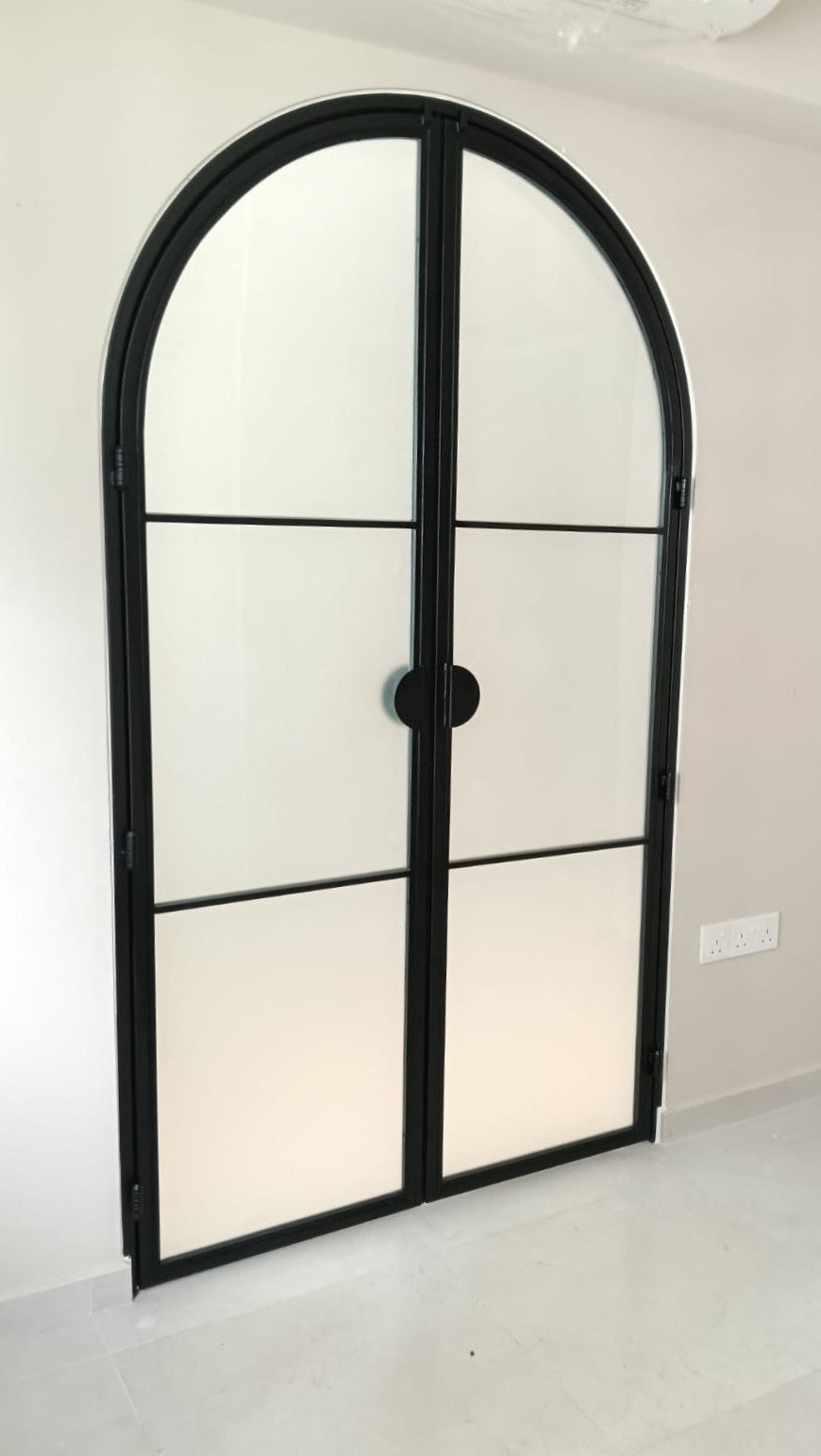 Mild Steel Arc Door - steel glass door 10