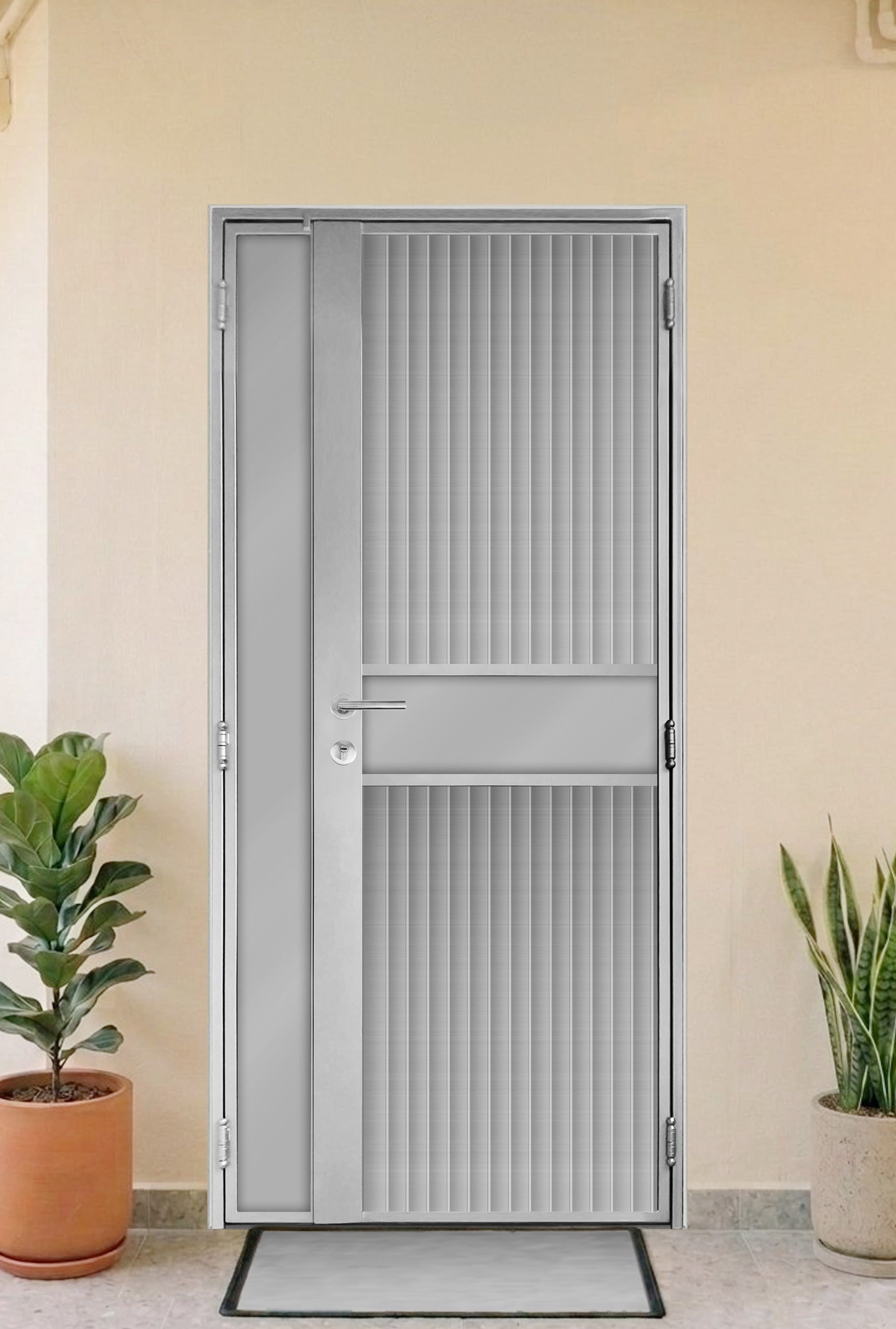 mild steel gate 9 - louvre Privacy Gate