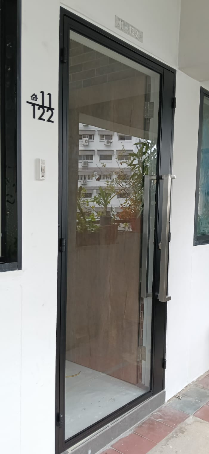 Mild steel glass door series 17 - Swing Glass Gate