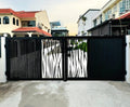 Mild Steel Driveway gate 2 (Twisted bar design)