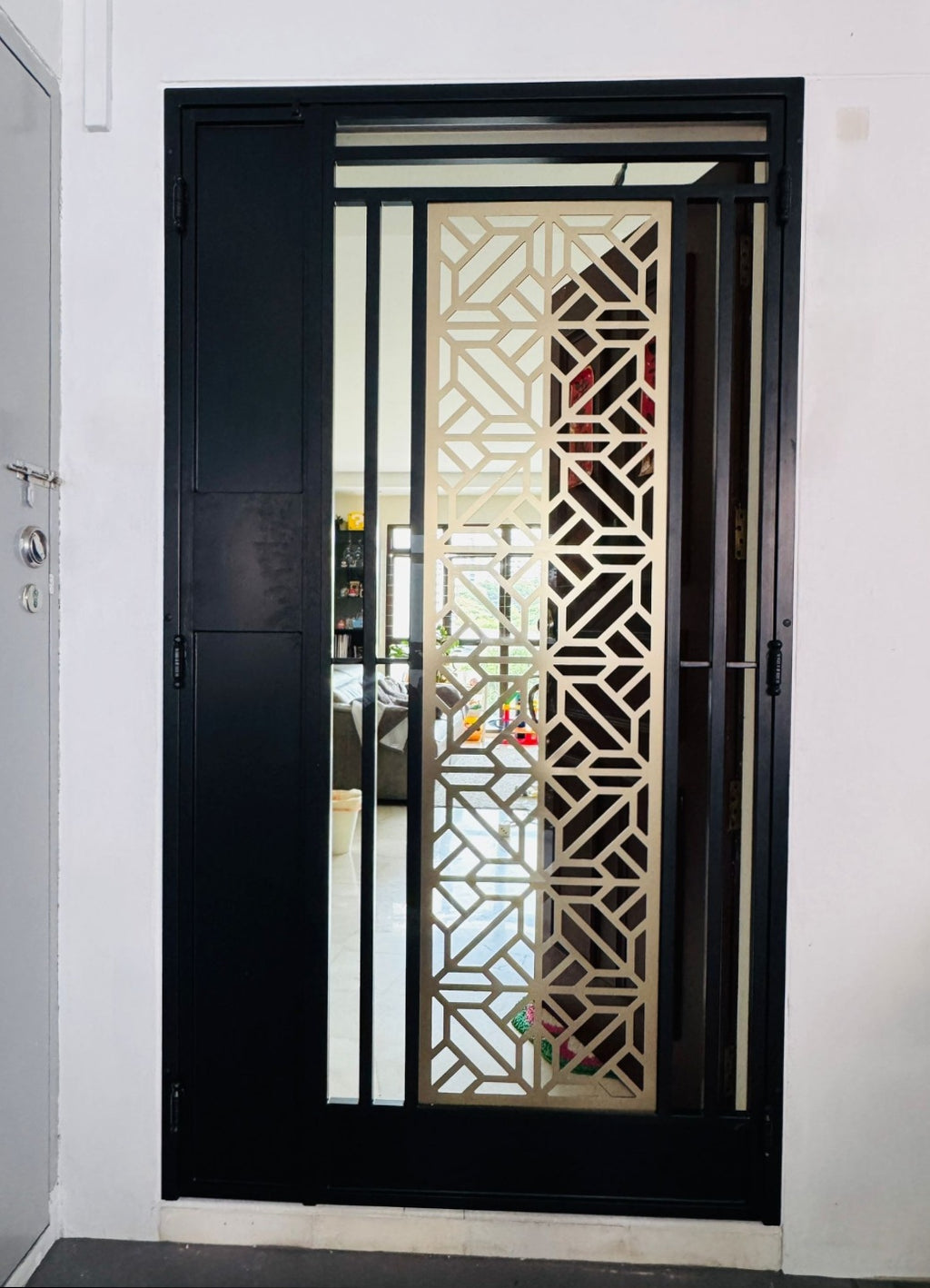 Mild Steel Gate 40 | Modern & Minimalist with Plated Stainless Steel