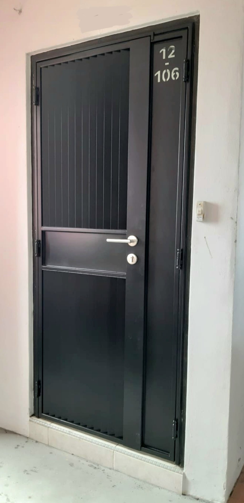 mild steel gate 9 - louvre Privacy Gate