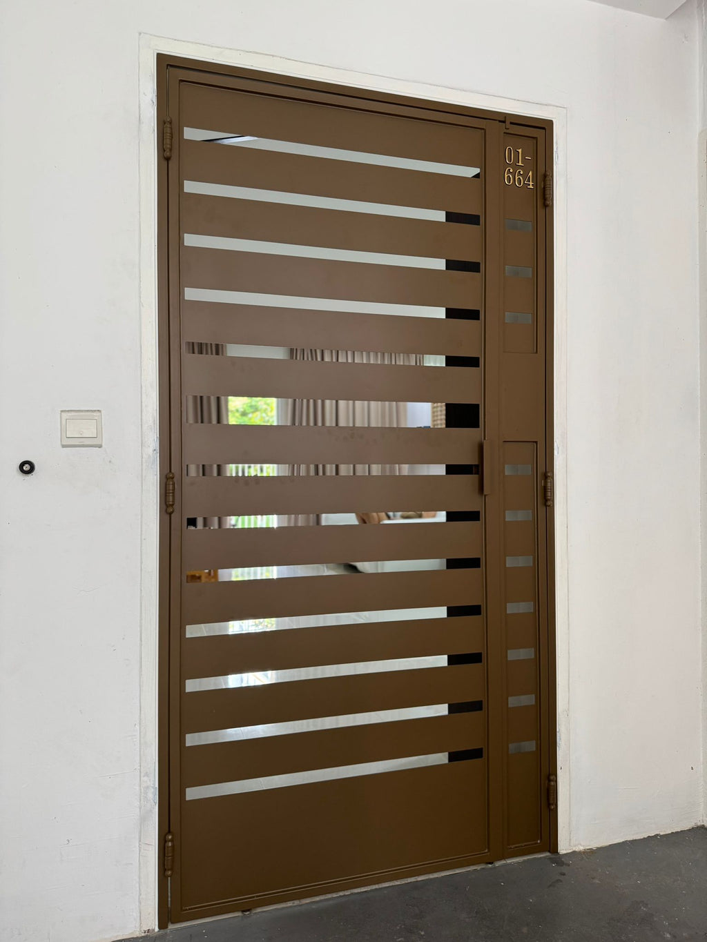 Mild steel gate 35 (Privacy design)