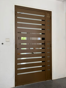 Mild steel gate 35 (Privacy design)