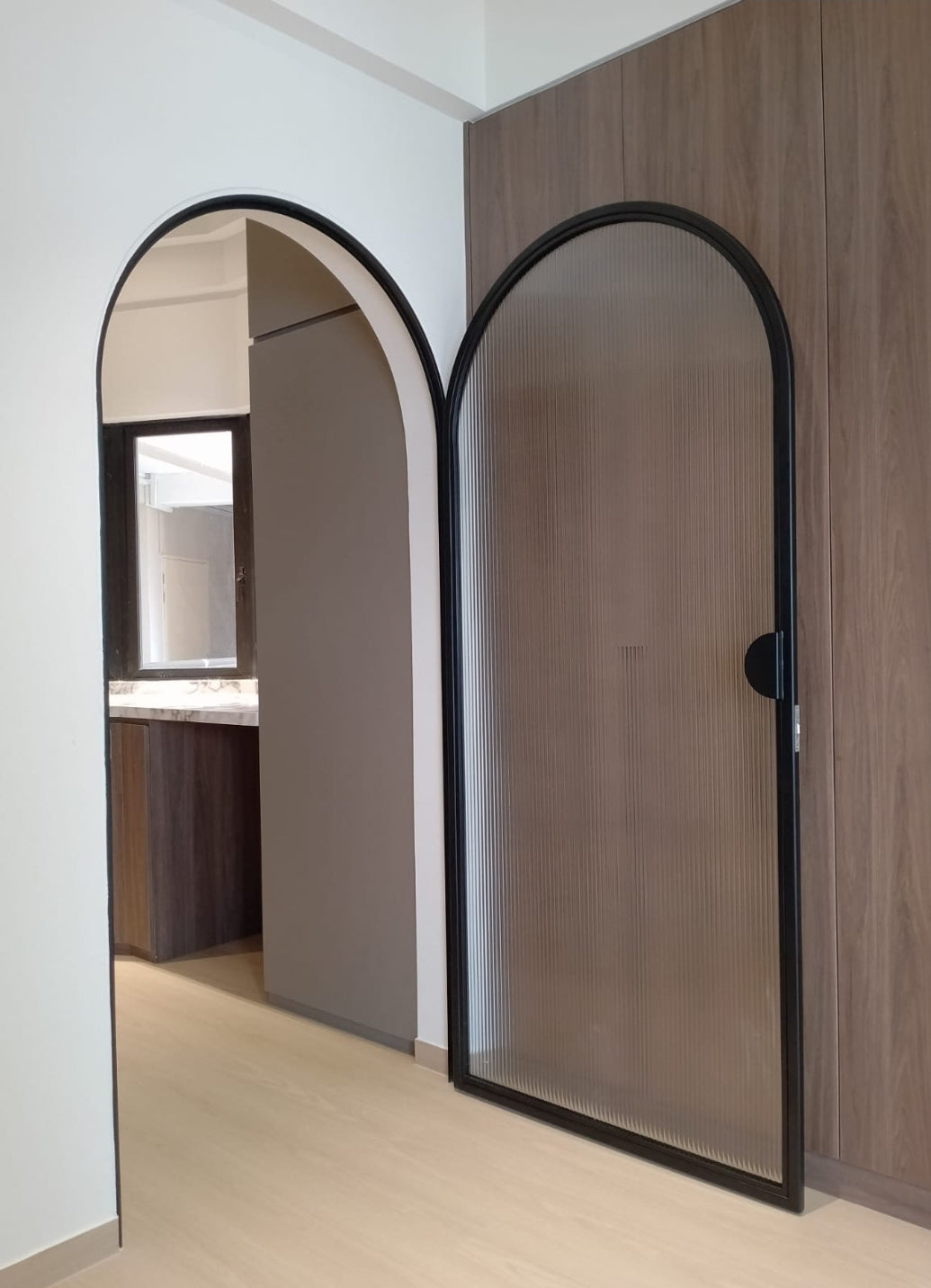 Mild Steel Arc Door - steel glass door 10