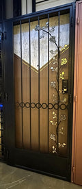 Mild Steel Gate 39 | Modern & Minimalist Floral Design