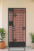 Mild Steel Gate 41 | Japanese Sakura with Shine Pillar Design