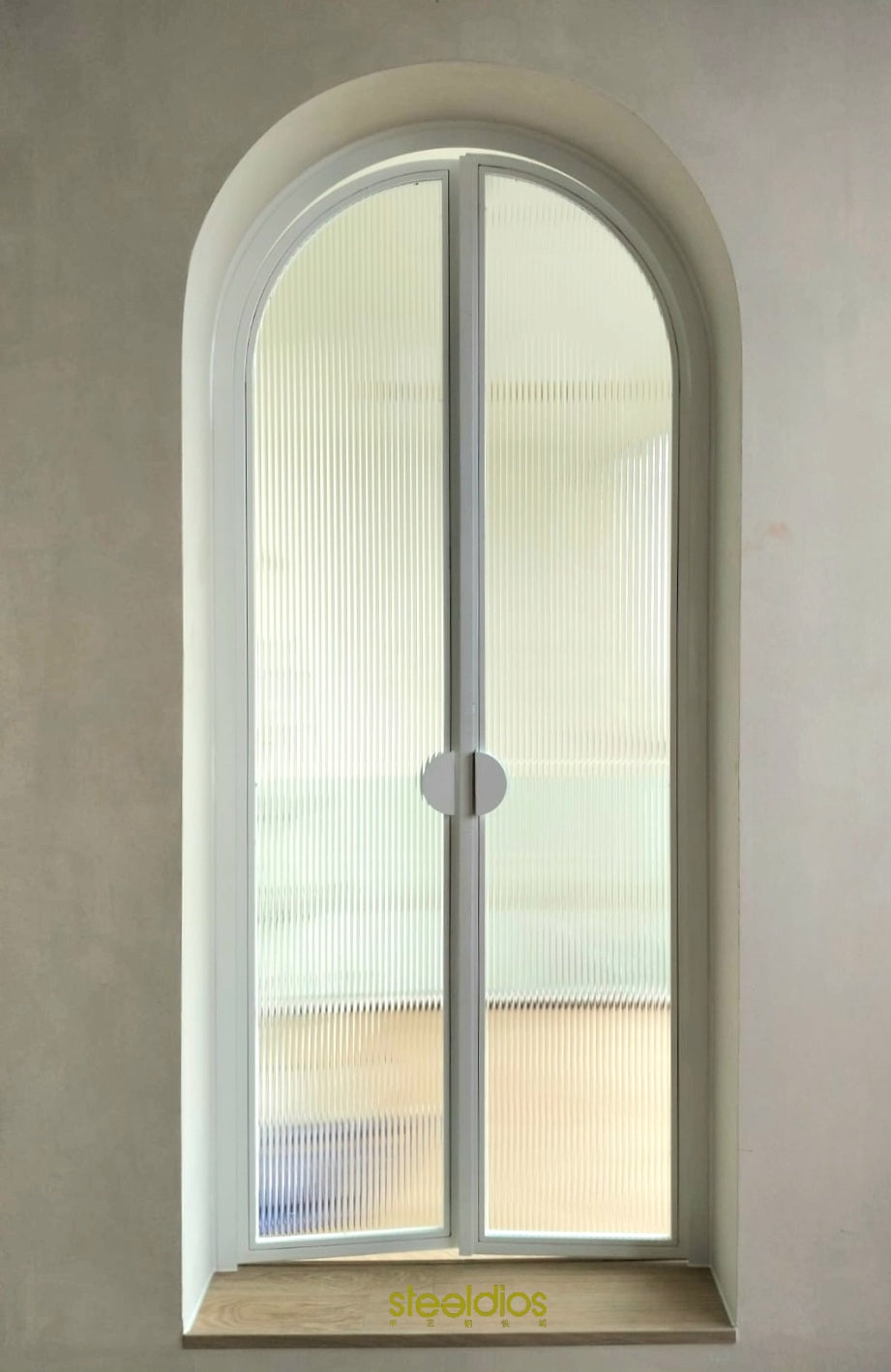 Mild Steel Arc Door - steel glass door 10