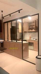 Mild steel glass door series 15 - Bi Fold glass door (Kitchen Entrance Door)