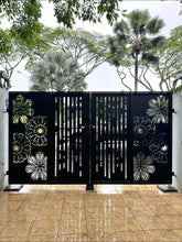 Load image into Gallery viewer, Kato Landed Driveway gate 9 - Laser Cut series (Inclusive Outdoor PU paint)
