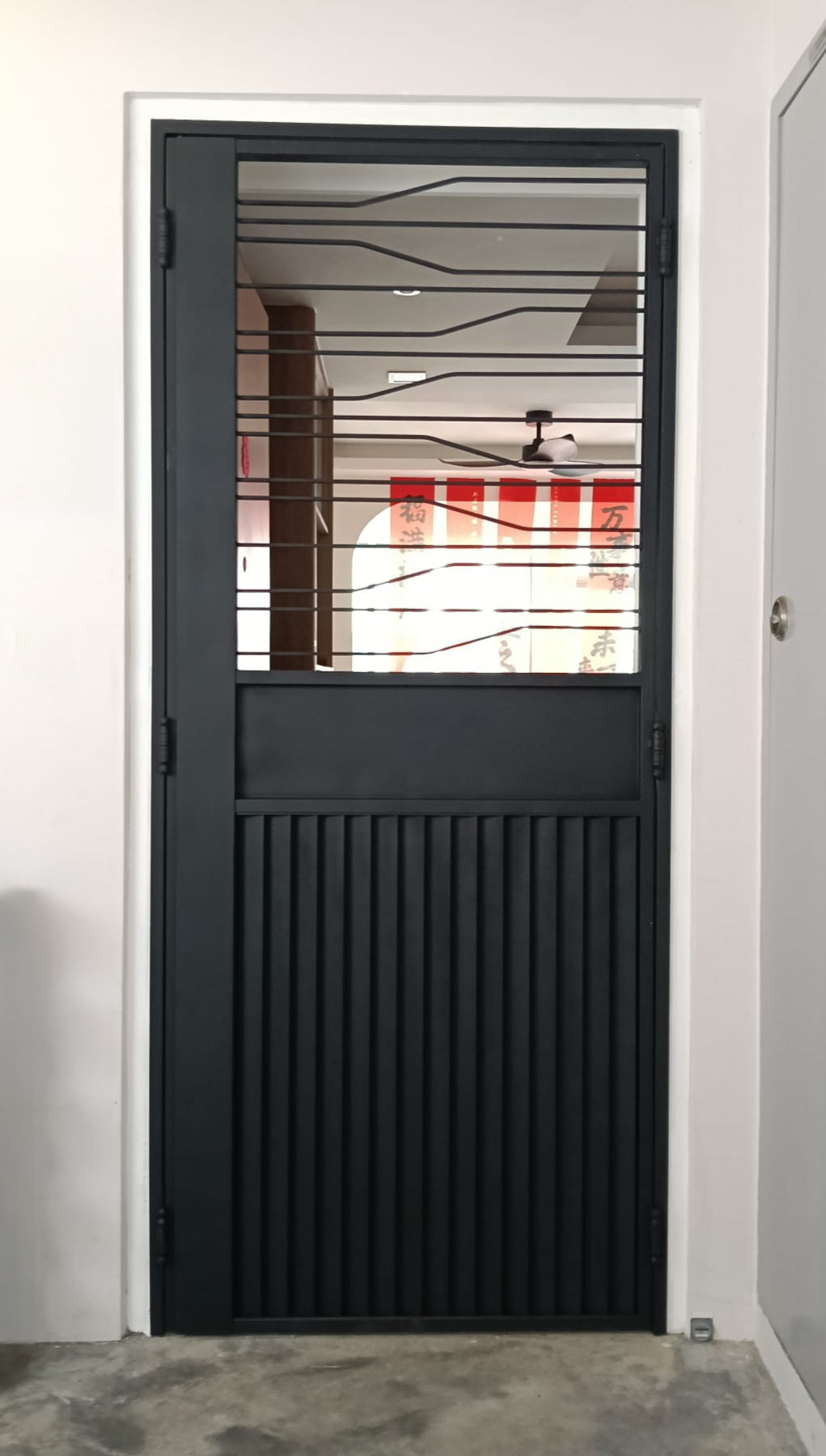 mild steel gate 9 - louvre Privacy Gate