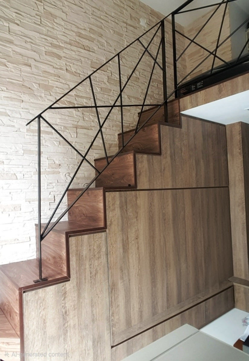 Mild Steel Staircase Railing Designs | Singapore Projects | STEELDIOS