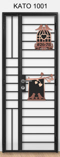 kato simplify laser cut mild steel gate 1001 (Floral & Nature)