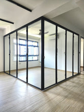 Load image into Gallery viewer, Mild steel glass door series - steel glass bi fold door 11 (Room Enclosure)
