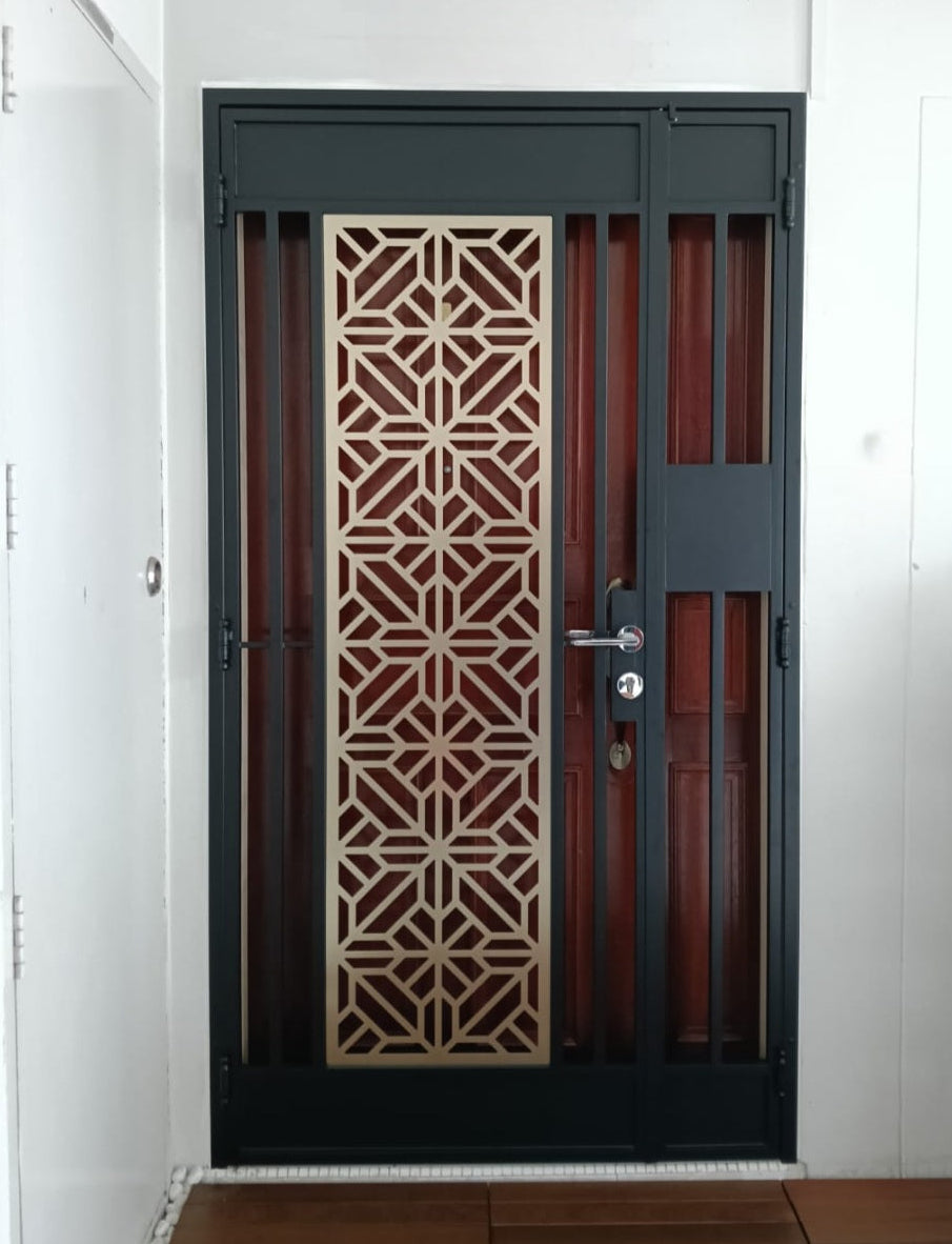 Mild Steel Gate 40 | Modern & Minimalist with Plated Stainless Steel