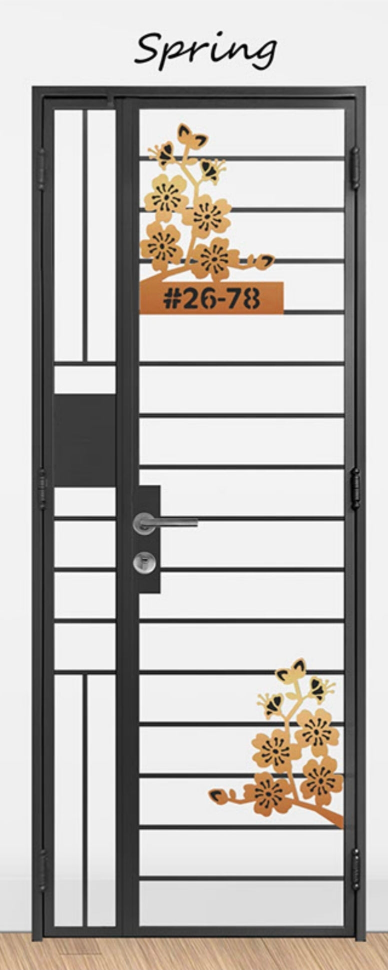 kato simplify laser cut mild steel gate 1041 (Four Season) Spring