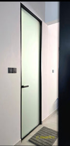 Ultra Slim Aluminium Glass Door (Room or Toilet Door)