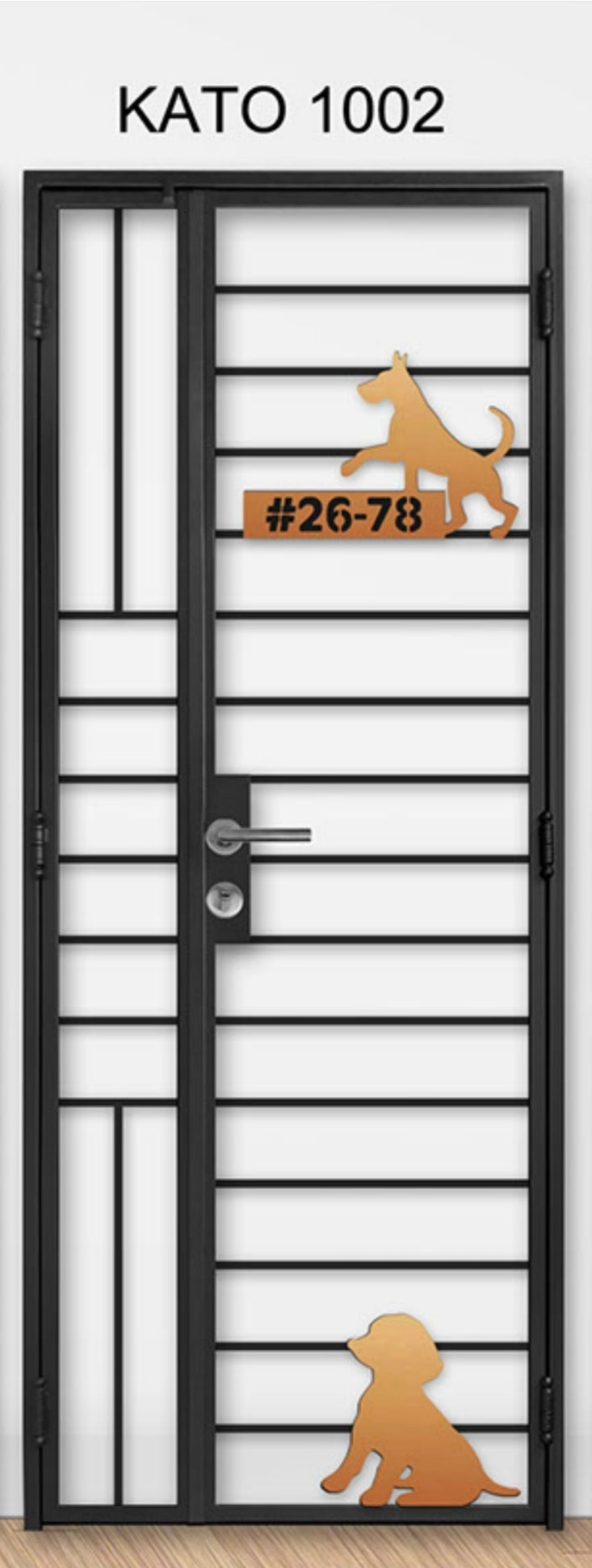kato simplify laser cut mild steel gate 1002 (Animal)