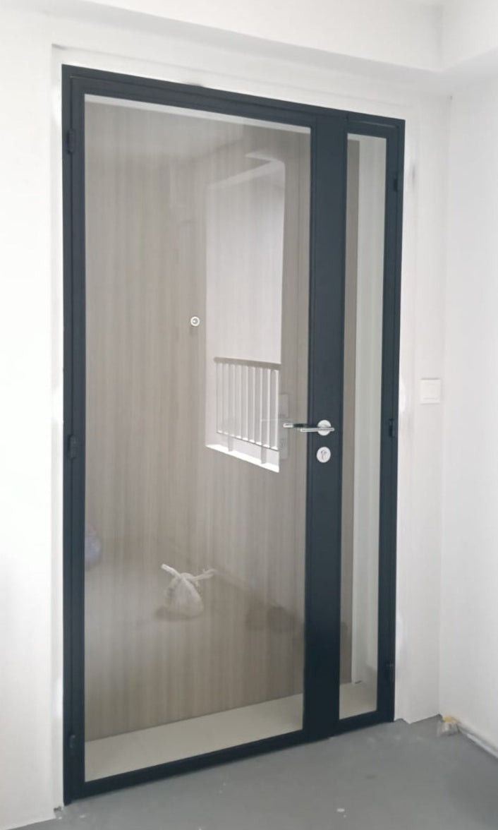 Mild steel glass door series 17 - Swing Glass Gate