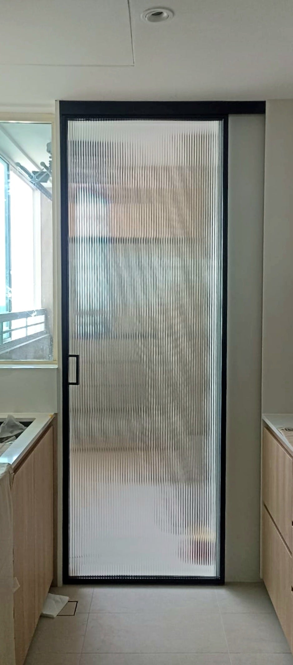 Mild steel frame - steel glass door 3 (Kitchen Glass Door)