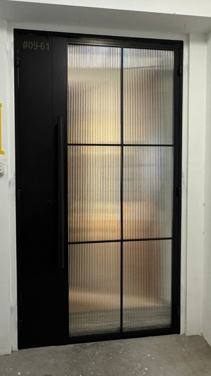 Mild steel glass door series 17 - Swing Glass Gate