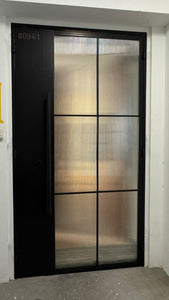 Mild steel glass door series 17 - Swing Glass Gate