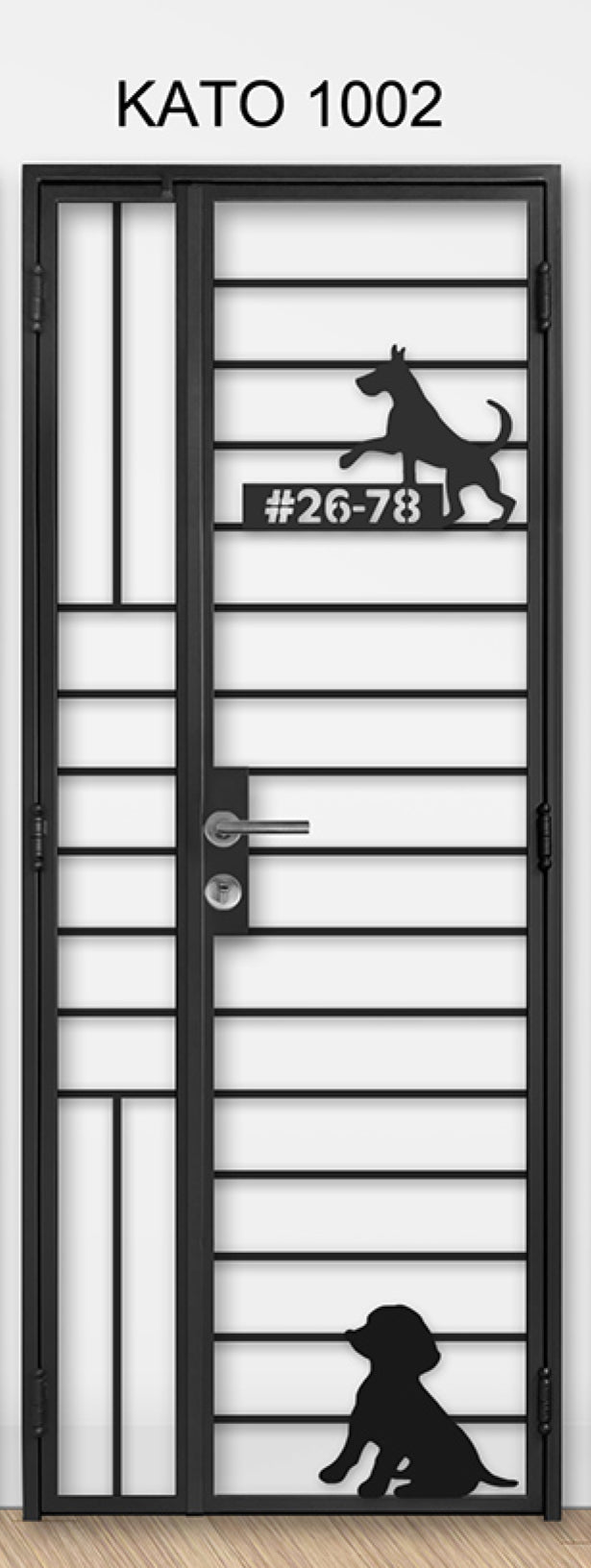 kato simplify laser cut mild steel gate 1002 (Animal)