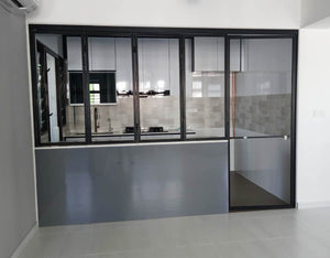 Mild steel glass door series 15 - Bi Fold glass gate