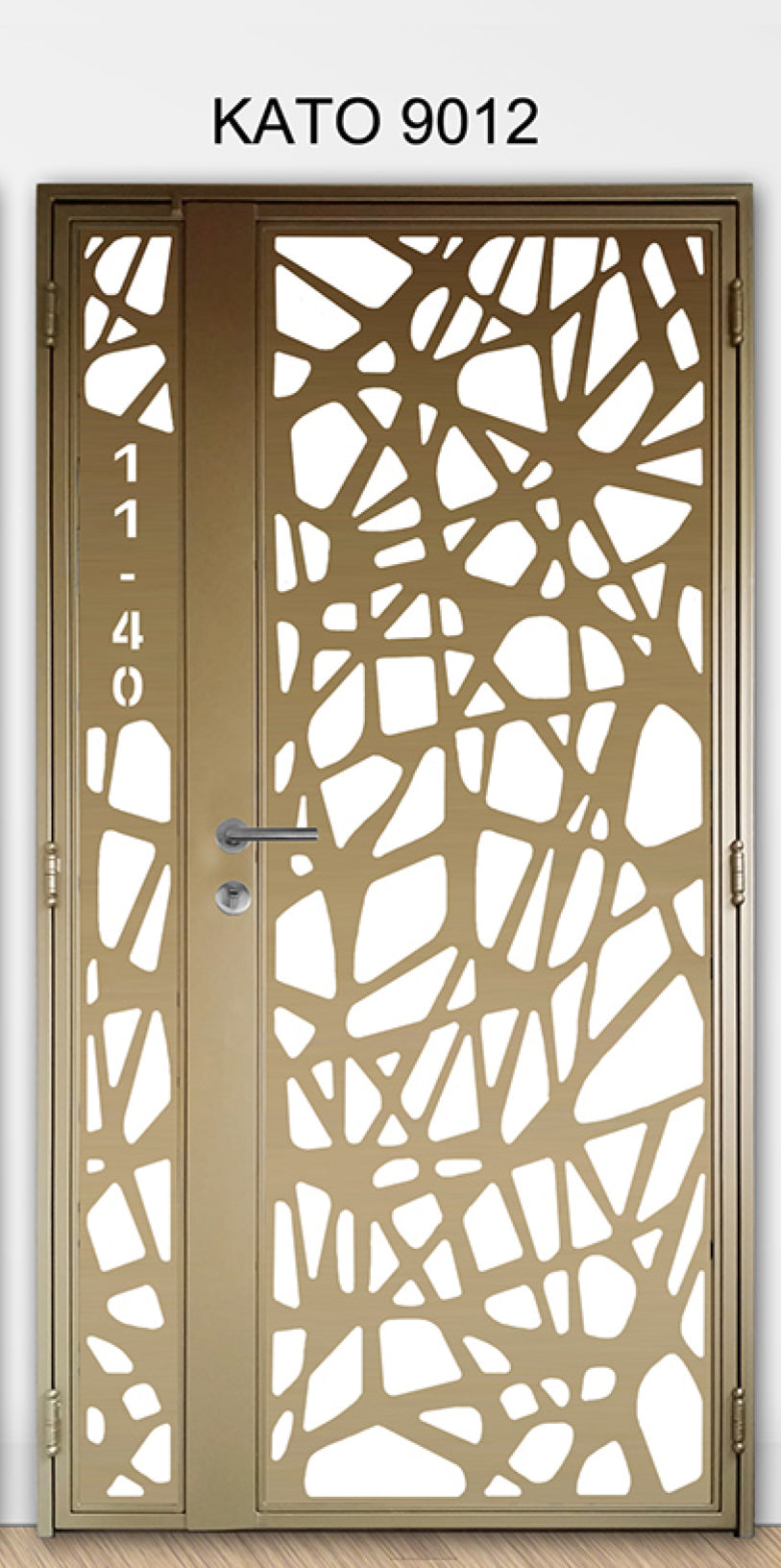 Customized laser cut kato gate 9012 - Geometric