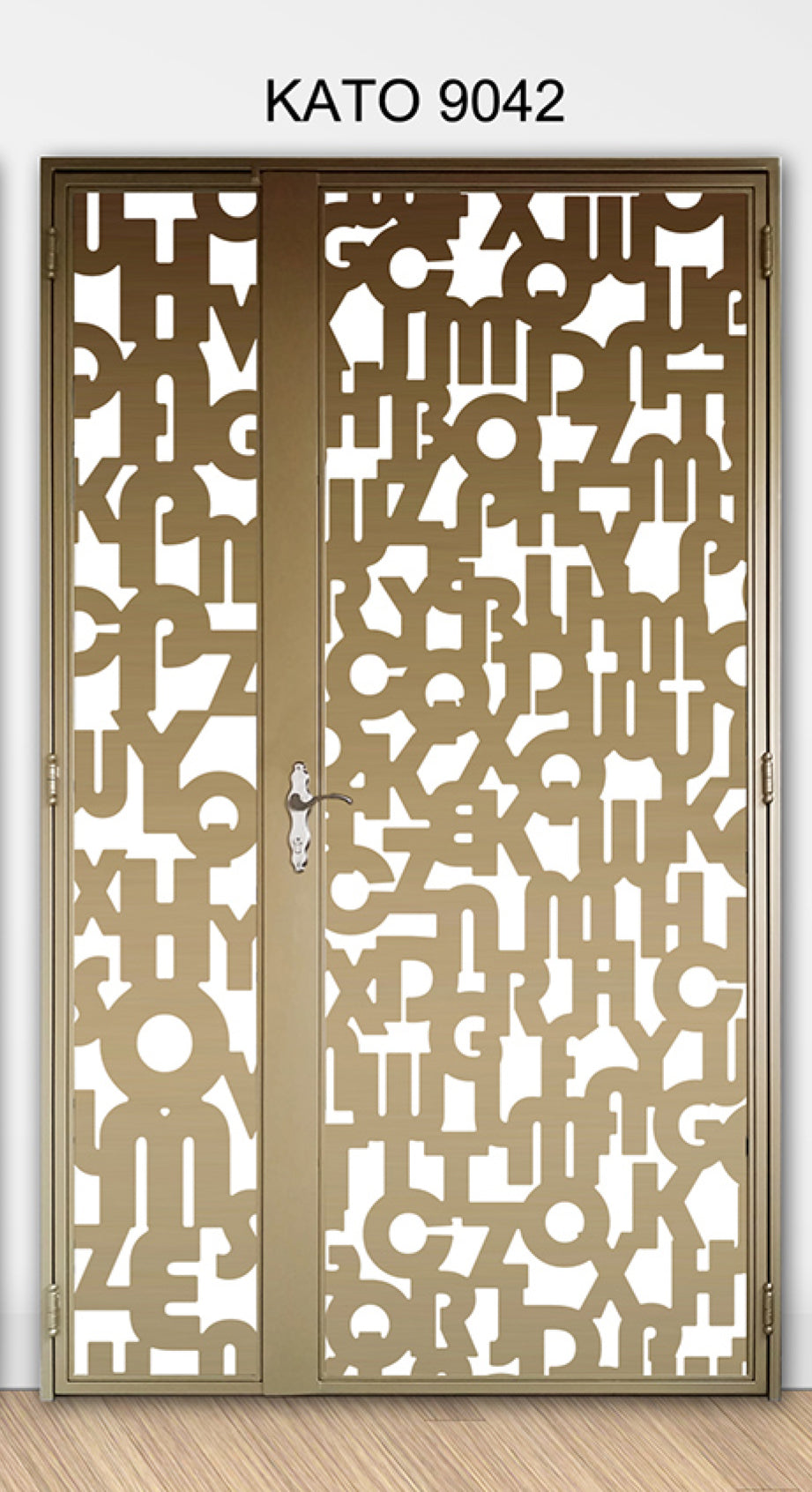Customized laser cut kato gate 9042  (Alphabets) - Cultural & Geometric