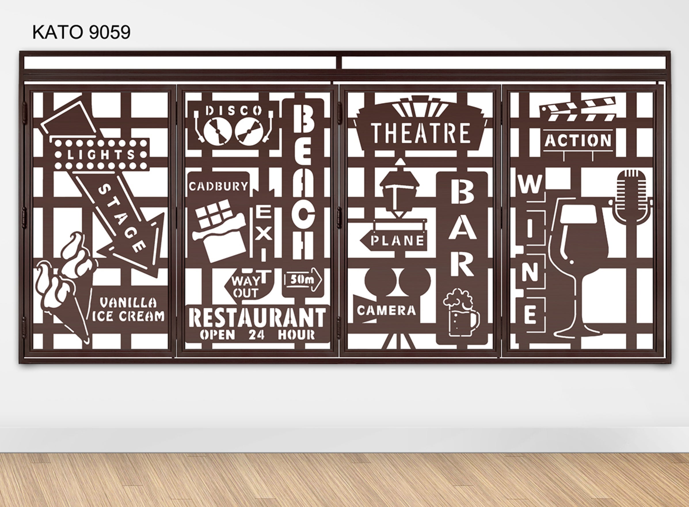 Customized laser cut kato window grille 9059 - Themed & Lifestyle