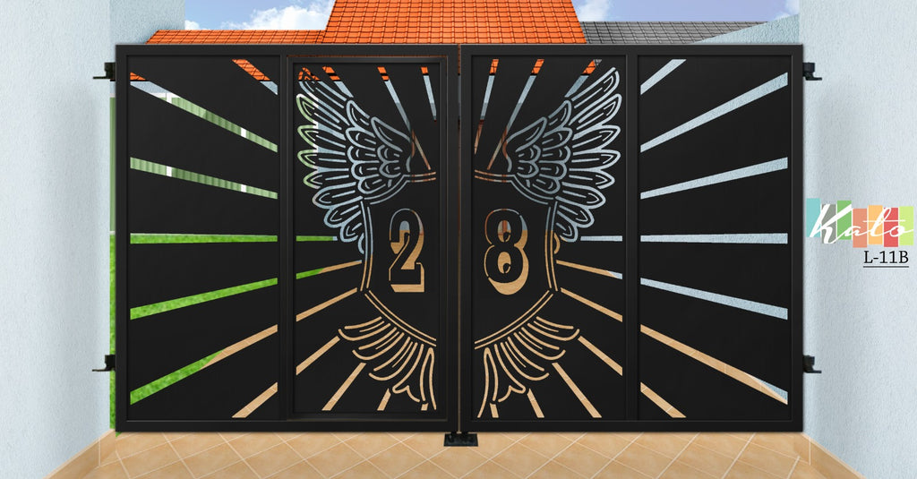 KATO landed Driveway Gate L11 (Inclusive of Outdoor PU Paint)