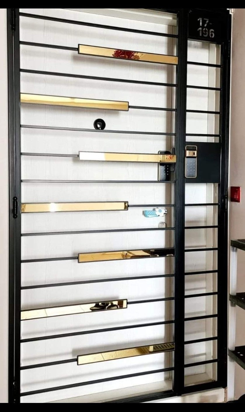 mild steel gate 1 (24K Gold Series) - Modern & Minimalist