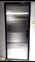 Load image into Gallery viewer, Mild steel frame - steel glass door 4 (Toilet Door) / Fluted tempered glass
