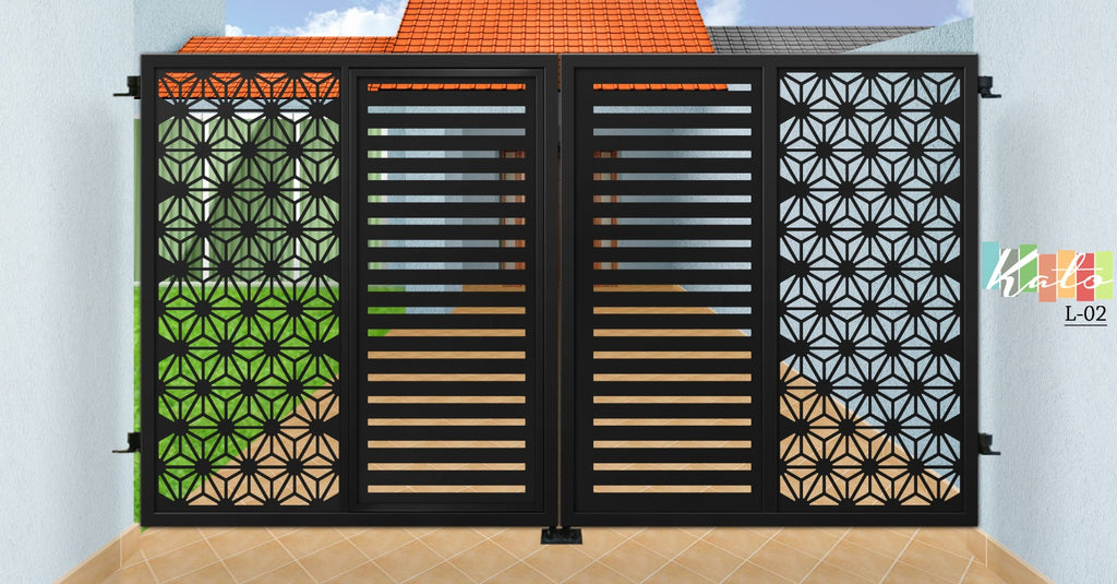 KATO landed Driveway Gate L02 (Inclusive of Outdoor PU Paint)