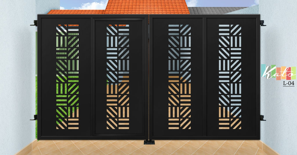 KATO landed Driveway Gate L04 (Inclusive of Outdoor PU Paint)