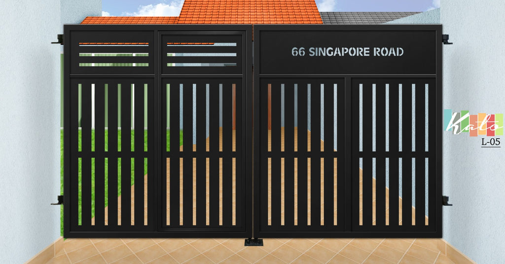 KATO landed Driveway Gate L05 (Inclusive of Outdoor PU Paint)