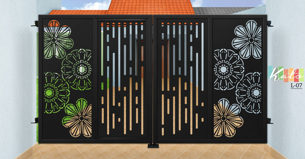 KATO landed Driveway Gate L07 (Inclusive of Outdoor PU Paint)